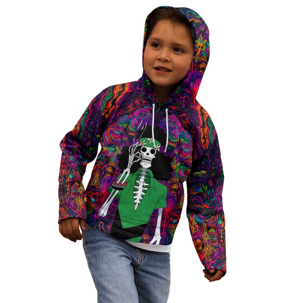 One Piece Hippie Trip Brook Kid Hoodie Anime Style