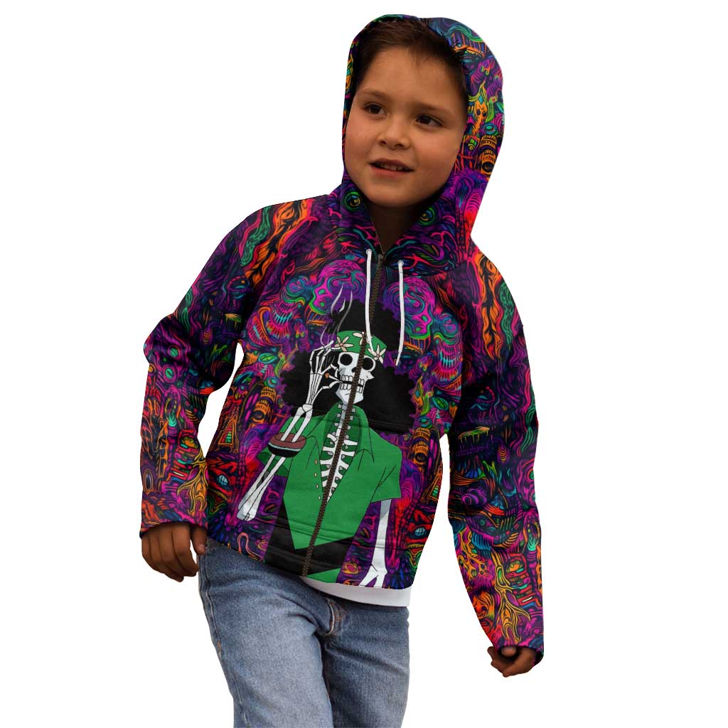 One Piece Hippie Trip Brook Kid Hoodie Anime Style