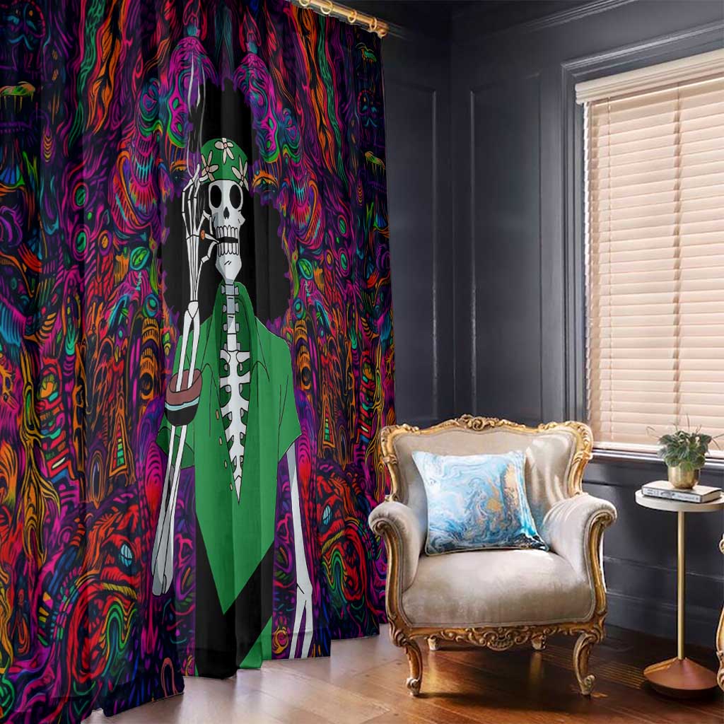 One Piece Hippie Trip Brook Window Curtain Anime Style