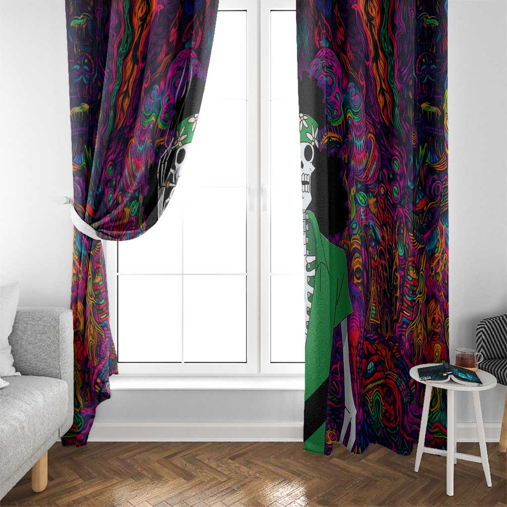 One Piece Hippie Trip Brook Window Curtain Anime Style