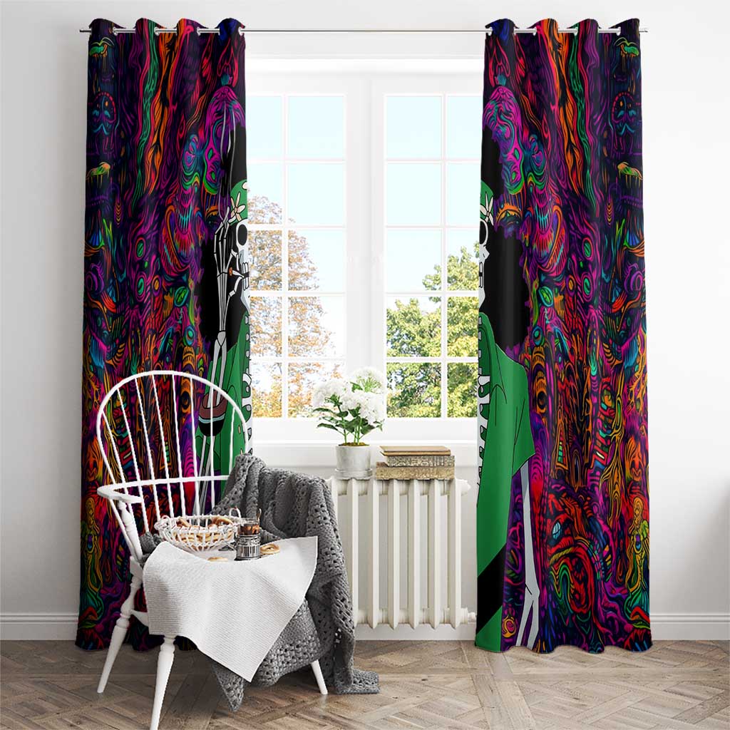 One Piece Hippie Trip Brook Window Curtain Anime Style