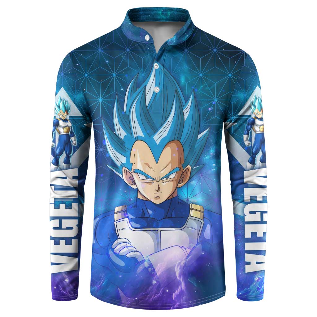Trippy Astral Vegeta Dragon Ball Z Button Sweatshirt Anime Style