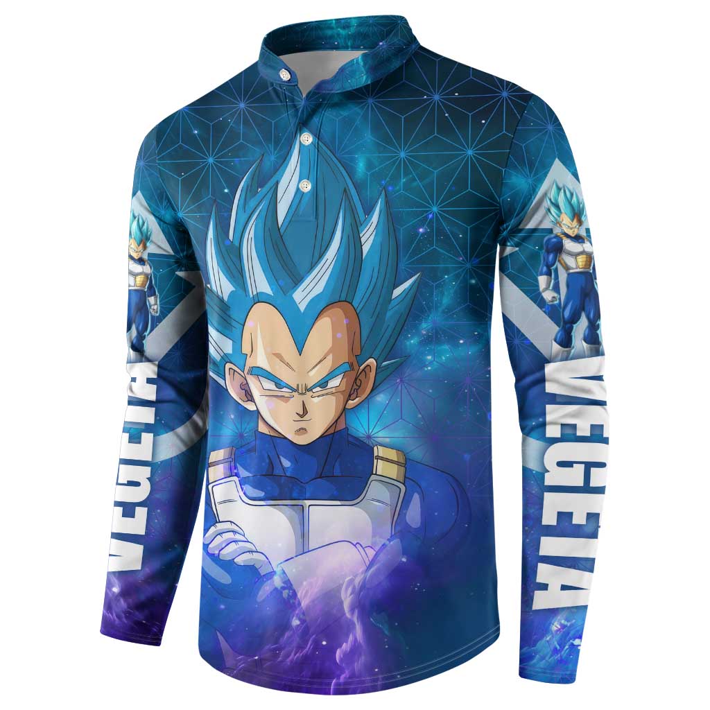 Trippy Astral Vegeta Dragon Ball Z Button Sweatshirt Anime Style