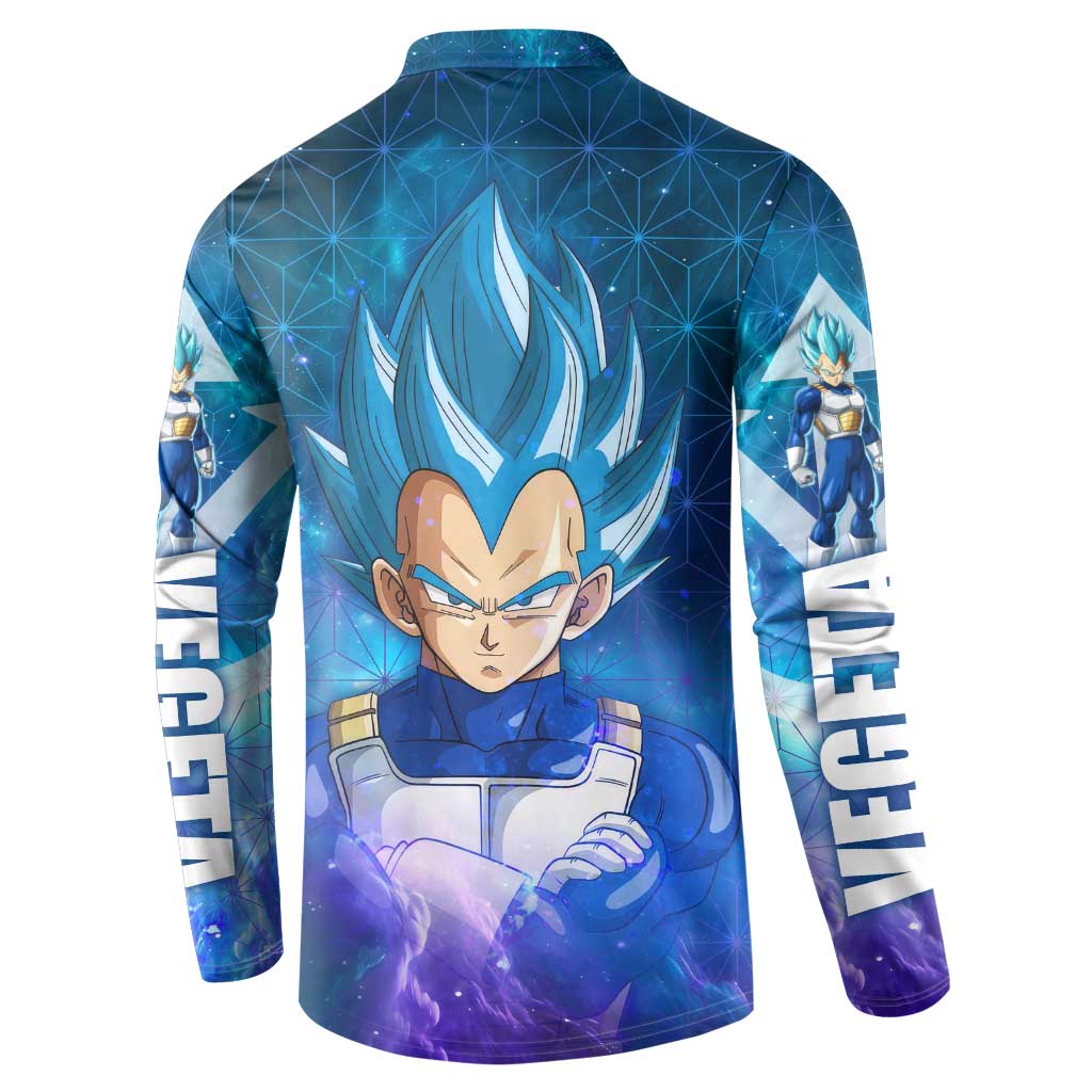 Trippy Astral Vegeta Dragon Ball Z Button Sweatshirt Anime Style