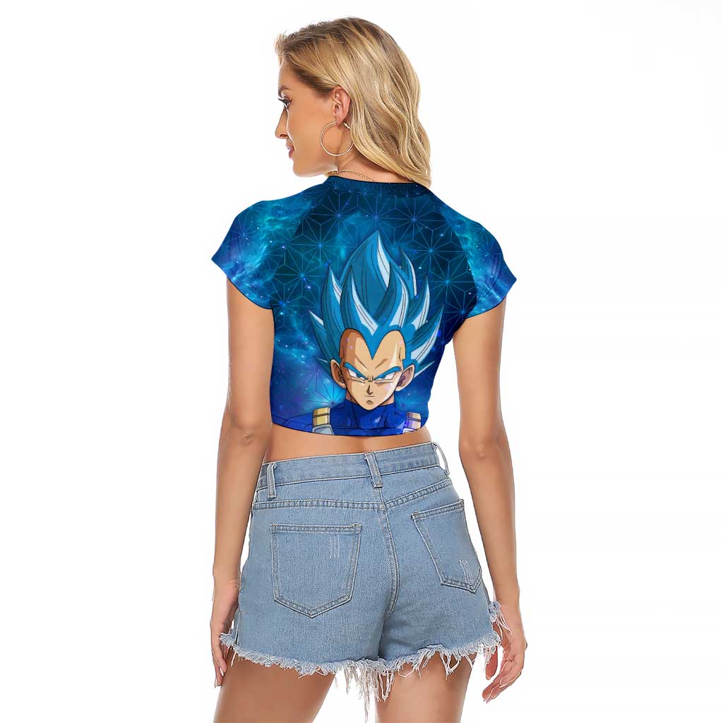 Trippy Astral Vegeta Dragon Ball Z Raglan Cropped T Shirt Anime Style