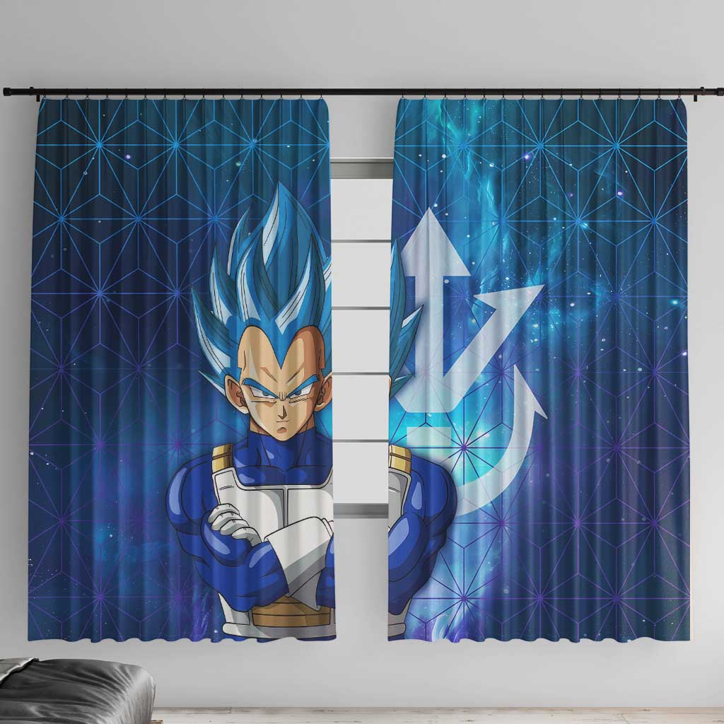 Trippy Astral Vegeta Dragon Ball Z Window Curtain Anime Style
