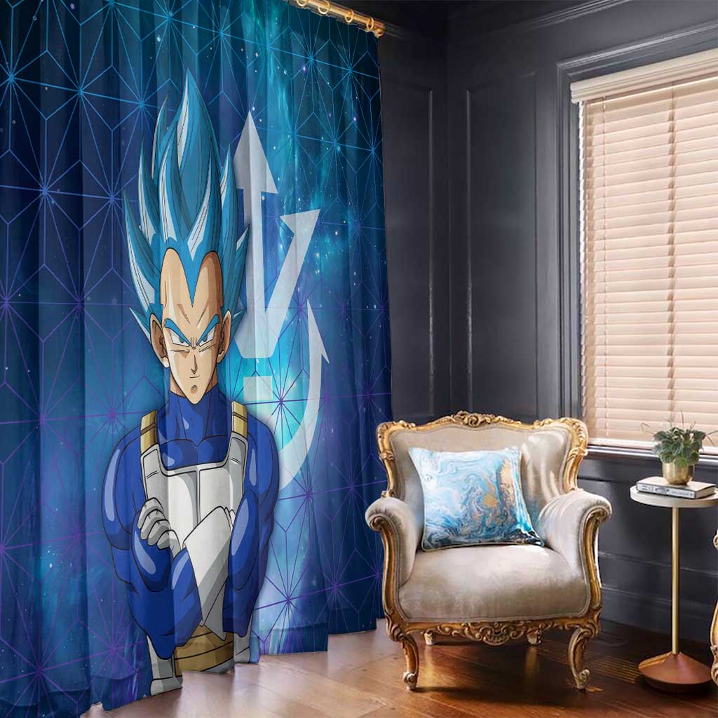Trippy Astral Vegeta Dragon Ball Z Window Curtain Anime Style