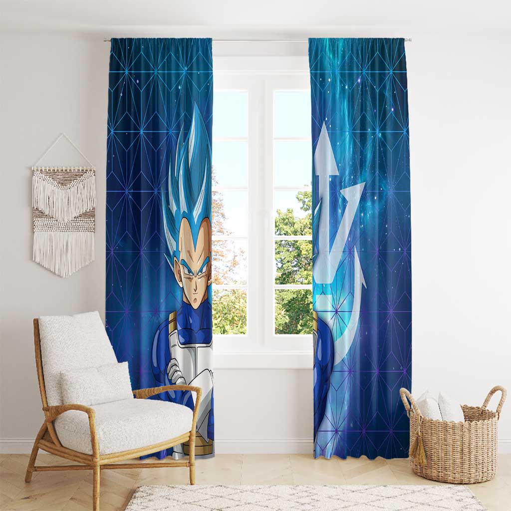 Trippy Astral Vegeta Dragon Ball Z Window Curtain Anime Style