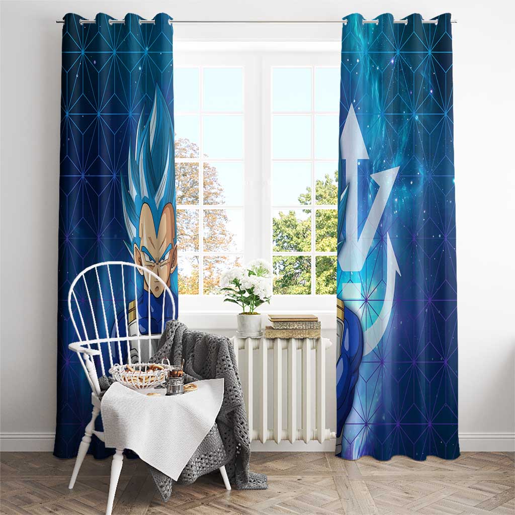 Trippy Astral Vegeta Dragon Ball Z Window Curtain Anime Style
