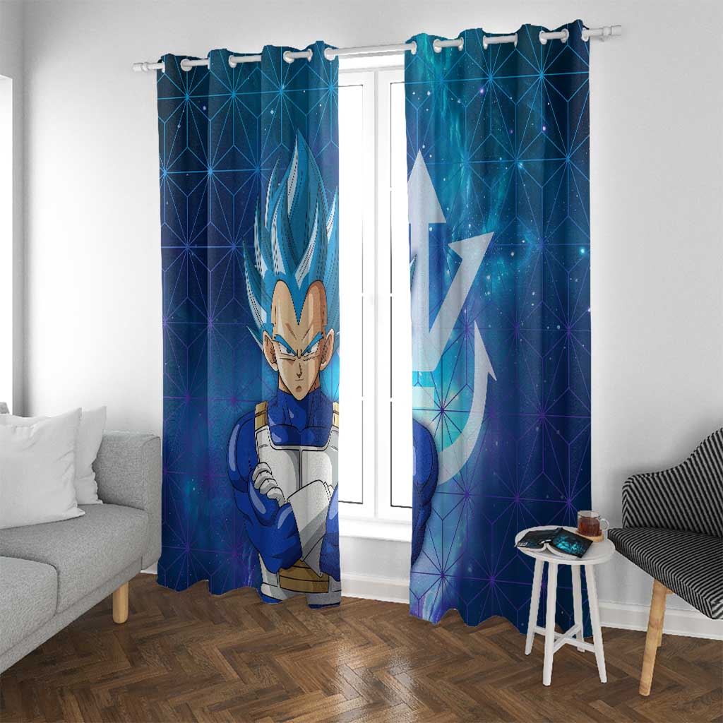 Trippy Astral Vegeta Dragon Ball Z Window Curtain Anime Style