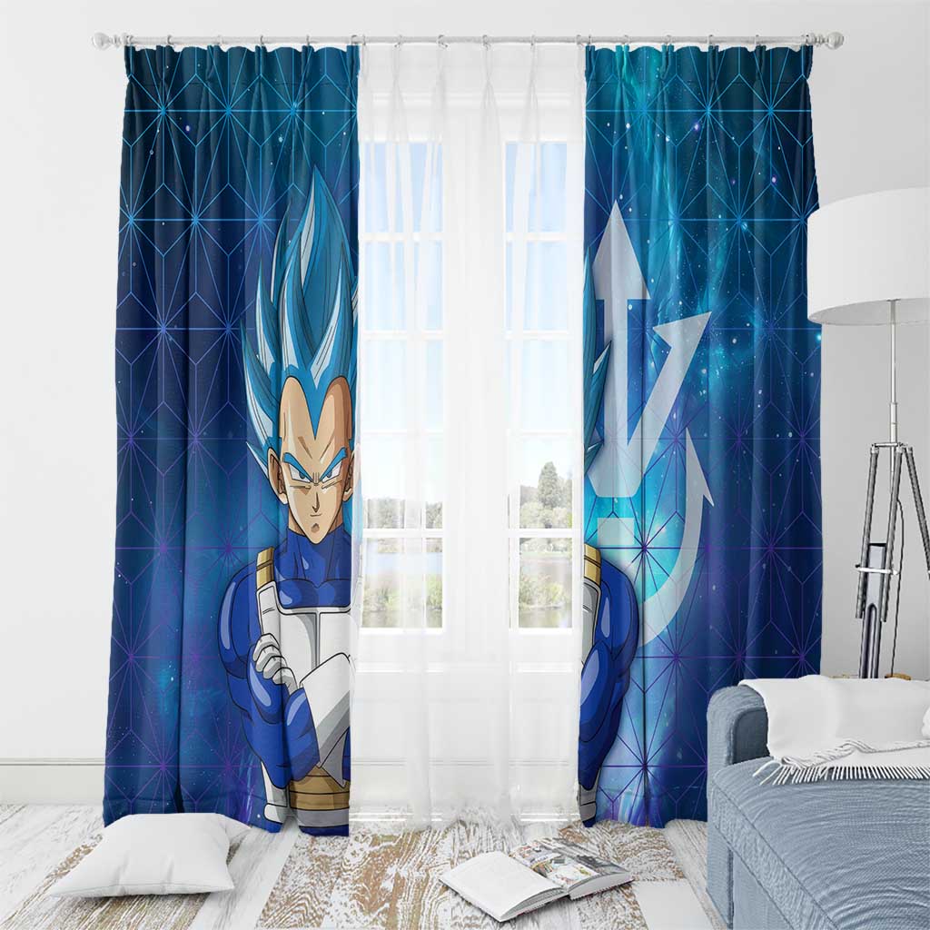 Trippy Astral Vegeta Dragon Ball Z Window Curtain Anime Style