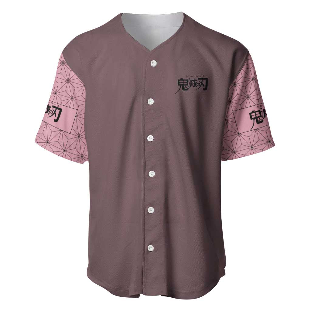 Kamado Nezuko Demon Slayer Baseball Jersey Anime Style