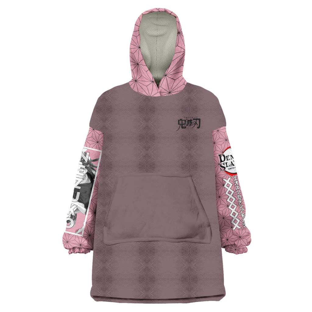 Kamado Nezuko Demon Slayer Wearable Blanket Hoodie Anime Style