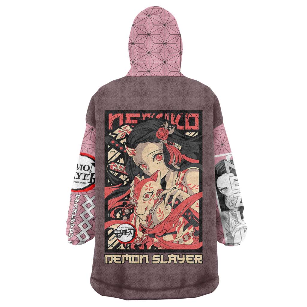 Kamado Nezuko Demon Slayer Wearable Blanket Hoodie Anime Style