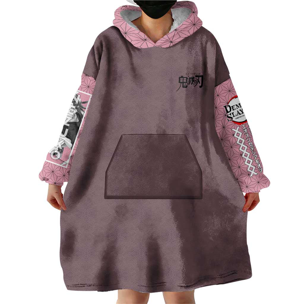 Kamado Nezuko Demon Slayer Wearable Blanket Hoodie Anime Style