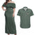 Roronoa Zoro - Straw Hat Team - One Piece Couples Matching Off Shoulder Maxi Dress and Hawaiian Shirt Anime Style