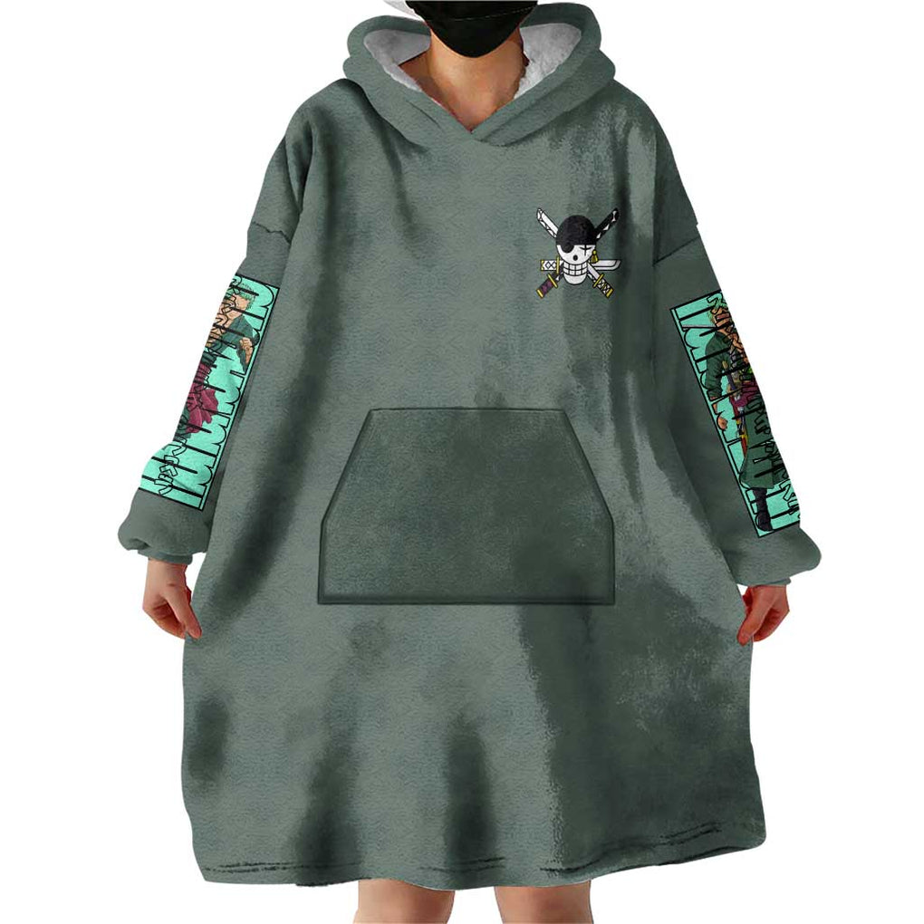 Roronoa Zoro - Straw Hat Team - One Piece Wearable Blanket Hoodie Anime Style