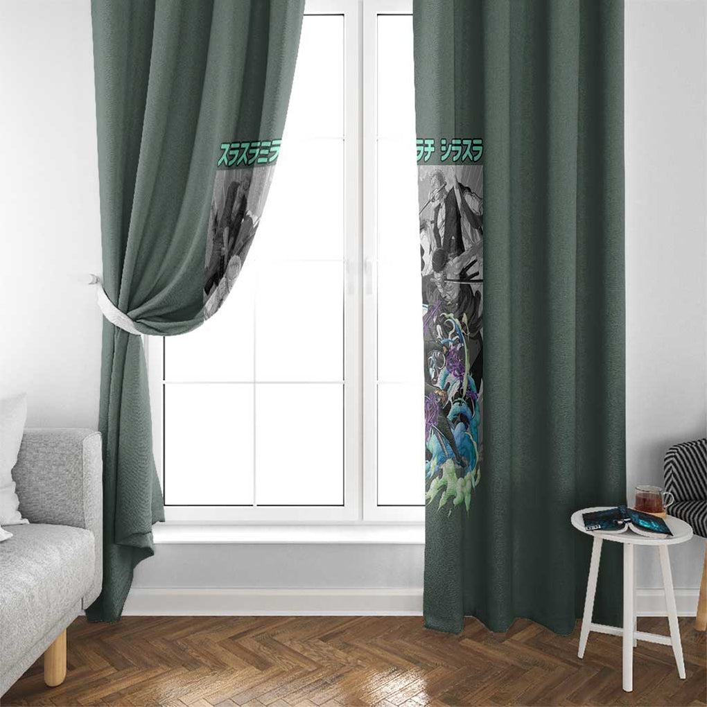 Roronoa Zoro - Straw Hat Team - One Piece Window Curtain Anime Style