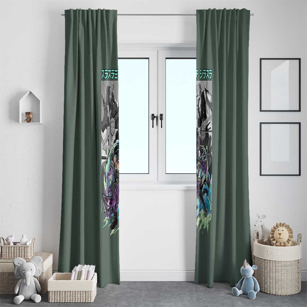 Roronoa Zoro - Straw Hat Team - One Piece Window Curtain Anime Style