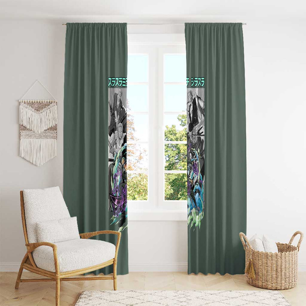 Roronoa Zoro - Straw Hat Team - One Piece Window Curtain Anime Style