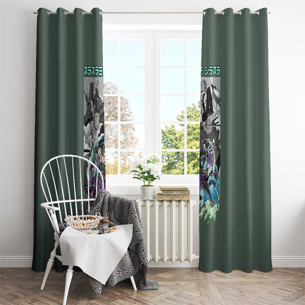Roronoa Zoro - Straw Hat Team - One Piece Window Curtain Anime Style