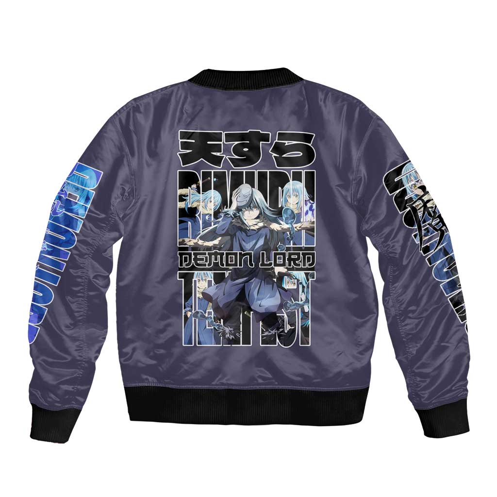 Rimuru Tempest  - That Time I Got Reincarnated  - Demon Lord Bomber Jacket Anime Style