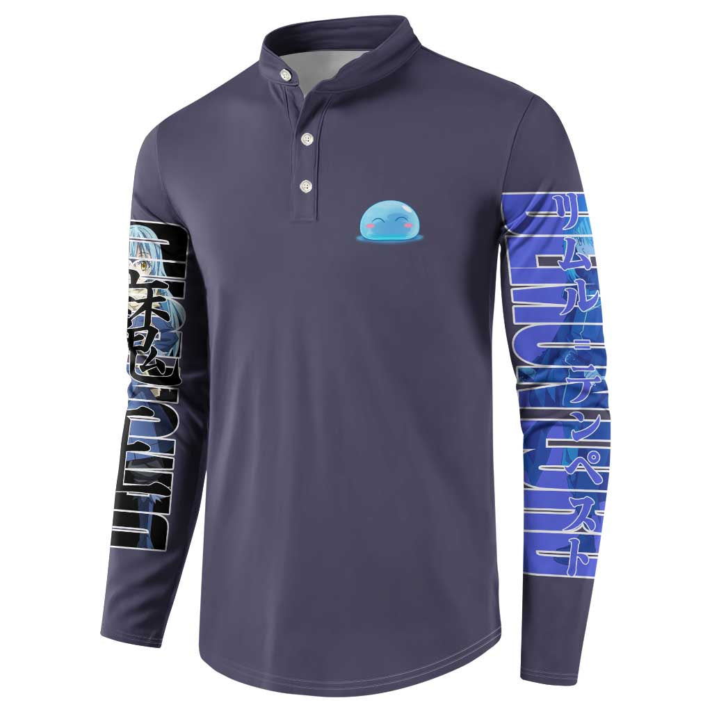 Rimuru Tempest  - That Time I Got Reincarnated  - Demon Lord Button Sweatshirt Anime Style