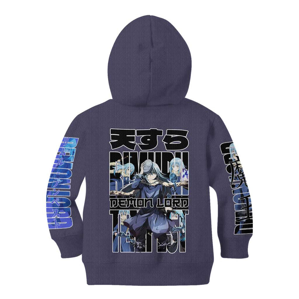 Rimuru Tempest  - That Time I Got Reincarnated  - Demon Lord Kid Hoodie Anime Style
