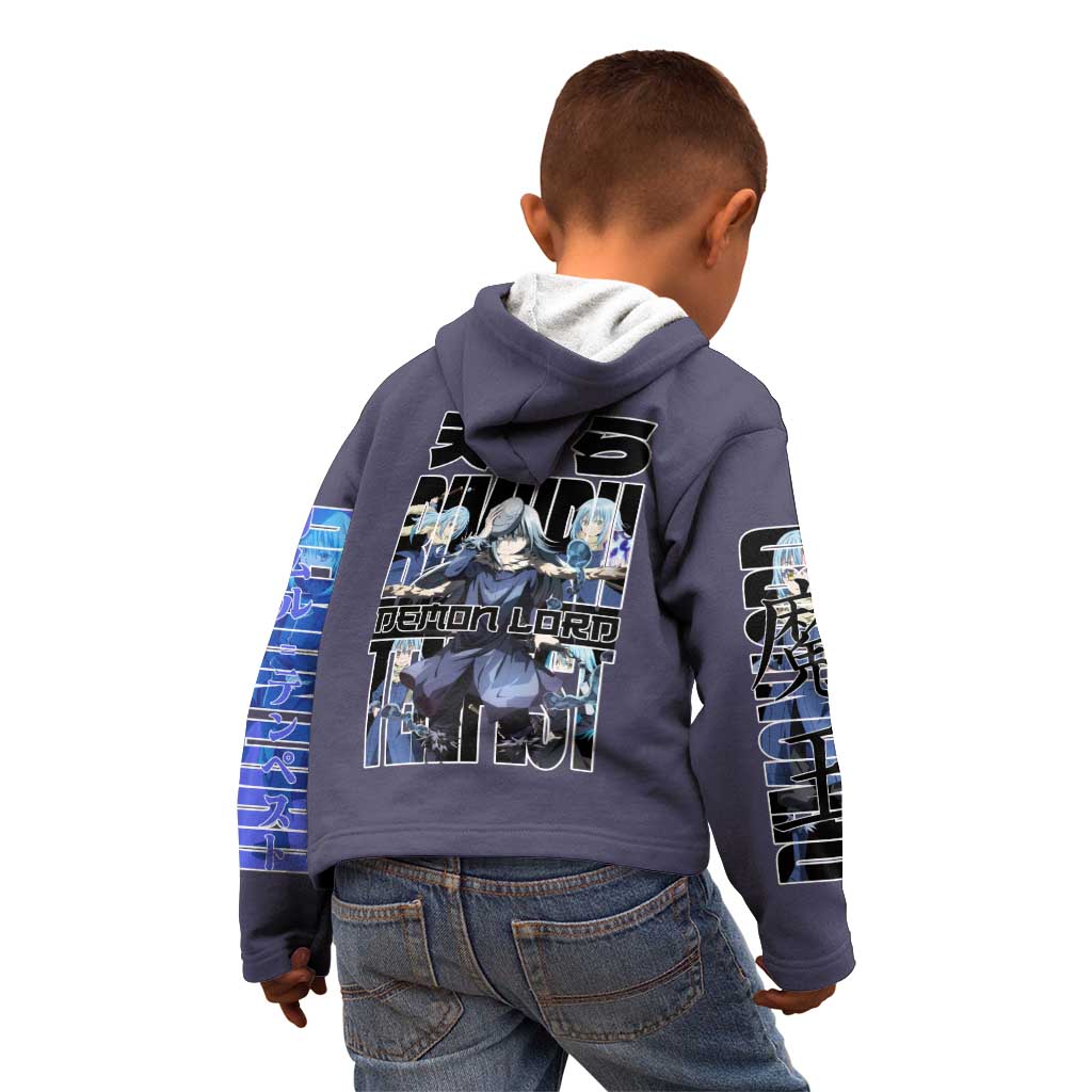 Rimuru Tempest  - That Time I Got Reincarnated  - Demon Lord Kid Hoodie Anime Style