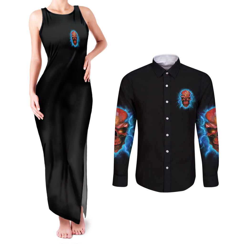 i-cant-go-to-hell-thunder-skull-couples-matching-tank-maxi-dress-and-long-sleeve-button-shirt