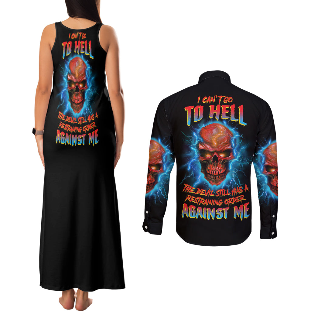 i-cant-go-to-hell-thunder-skull-couples-matching-tank-maxi-dress-and-long-sleeve-button-shirt