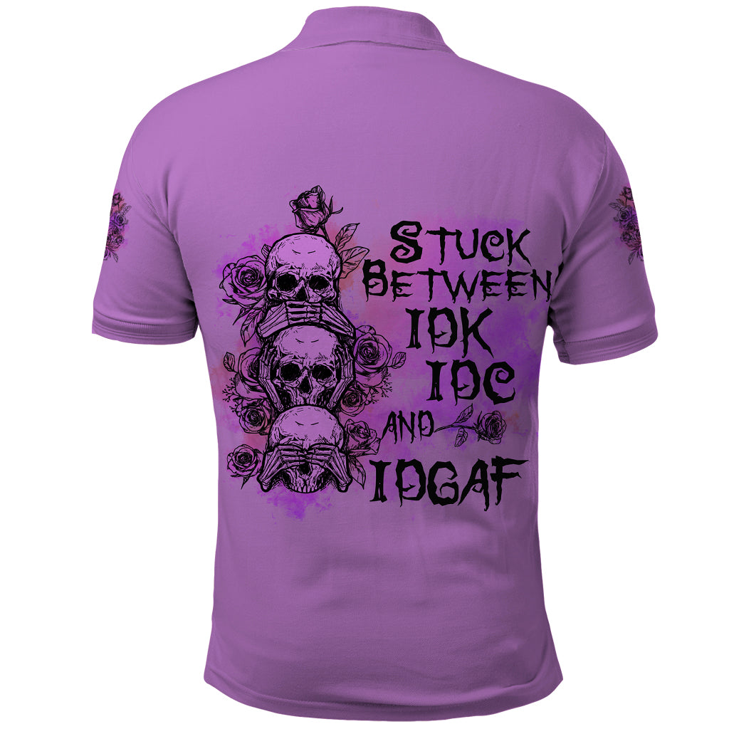 stuck-between-idk-idc-and-idgaf-polo-shirt