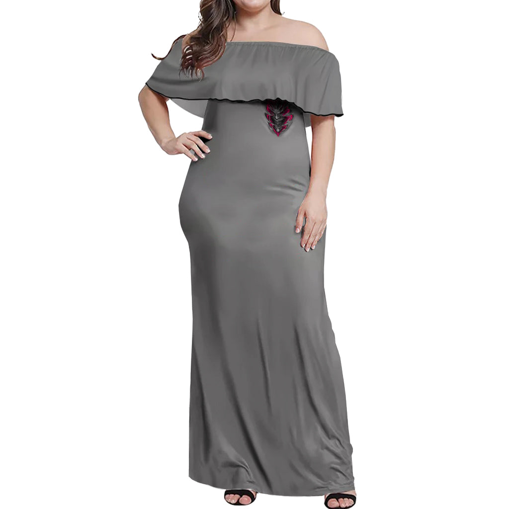 im-never-alone-skull-demon-off-shoulder-maxi-dress