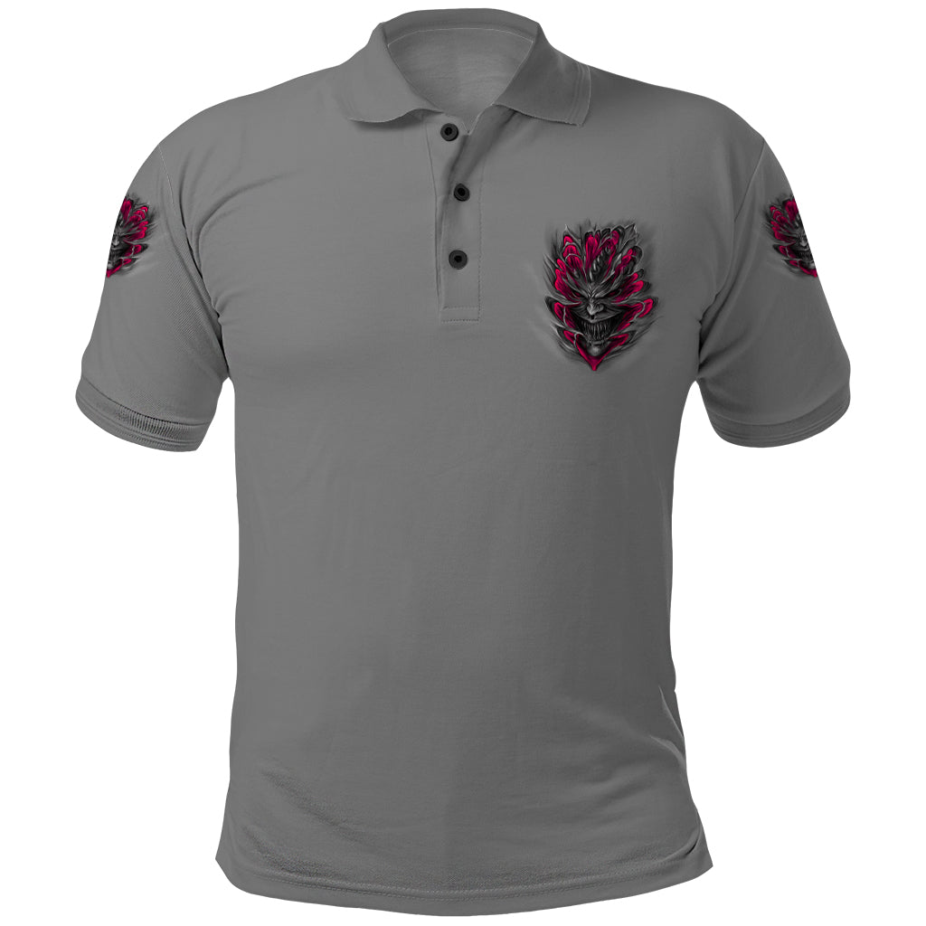 im-never-alone-skull-demon-polo-shirt