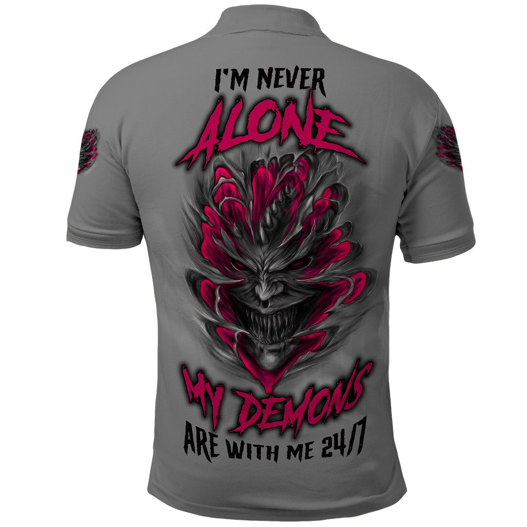 im-never-alone-skull-demon-polo-shirt