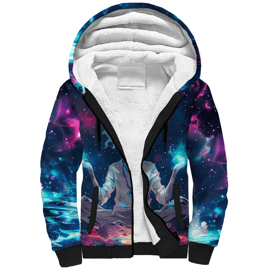 Rick and Morty Trippy Cosmic Rick Hoodie Sherpa Hoodie Trippy Style