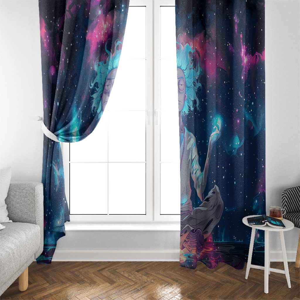 Rick and Morty Trippy Cosmic Rick Hoodie Window Curtain Trippy Style