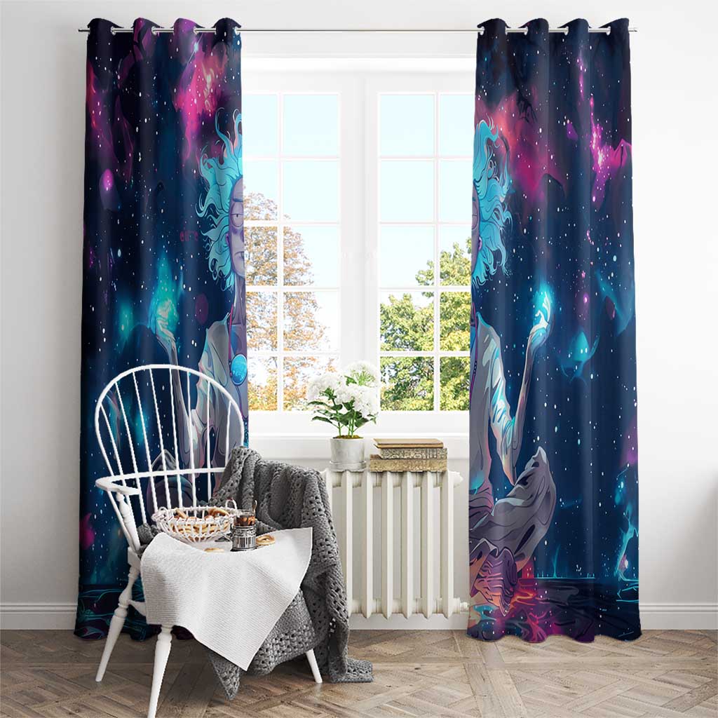Rick and Morty Trippy Cosmic Rick Hoodie Window Curtain Trippy Style