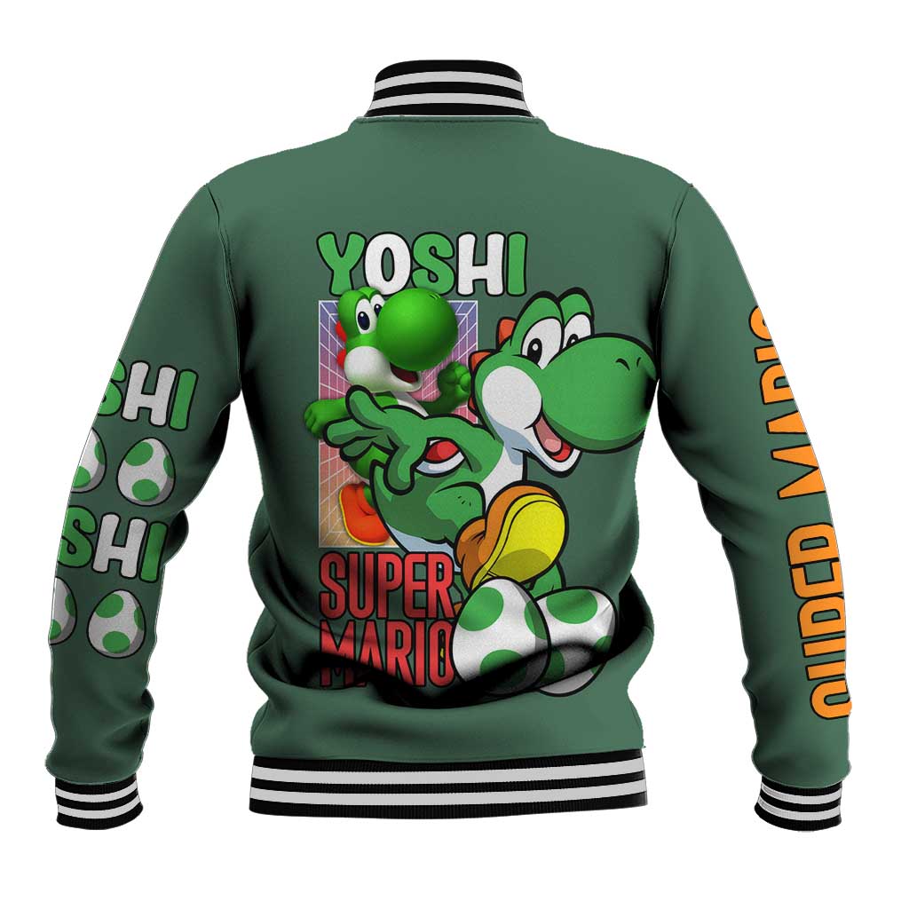 Yoshi Mario Bros Baseball Jacket Anime Style