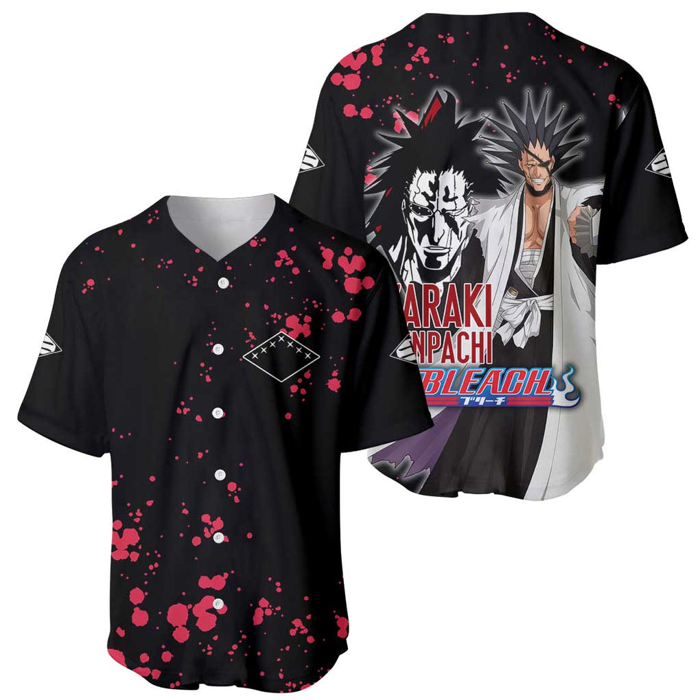 Zaraki Kenpachi - Bleach Baseball Jersey Anime Style
