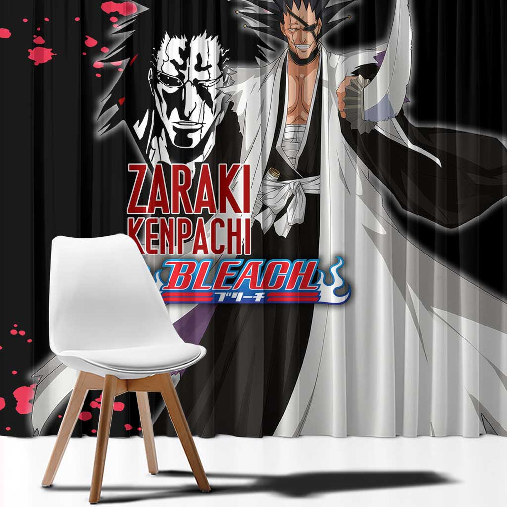 Zaraki Kenpachi - Bleach Window Curtain Anime Style