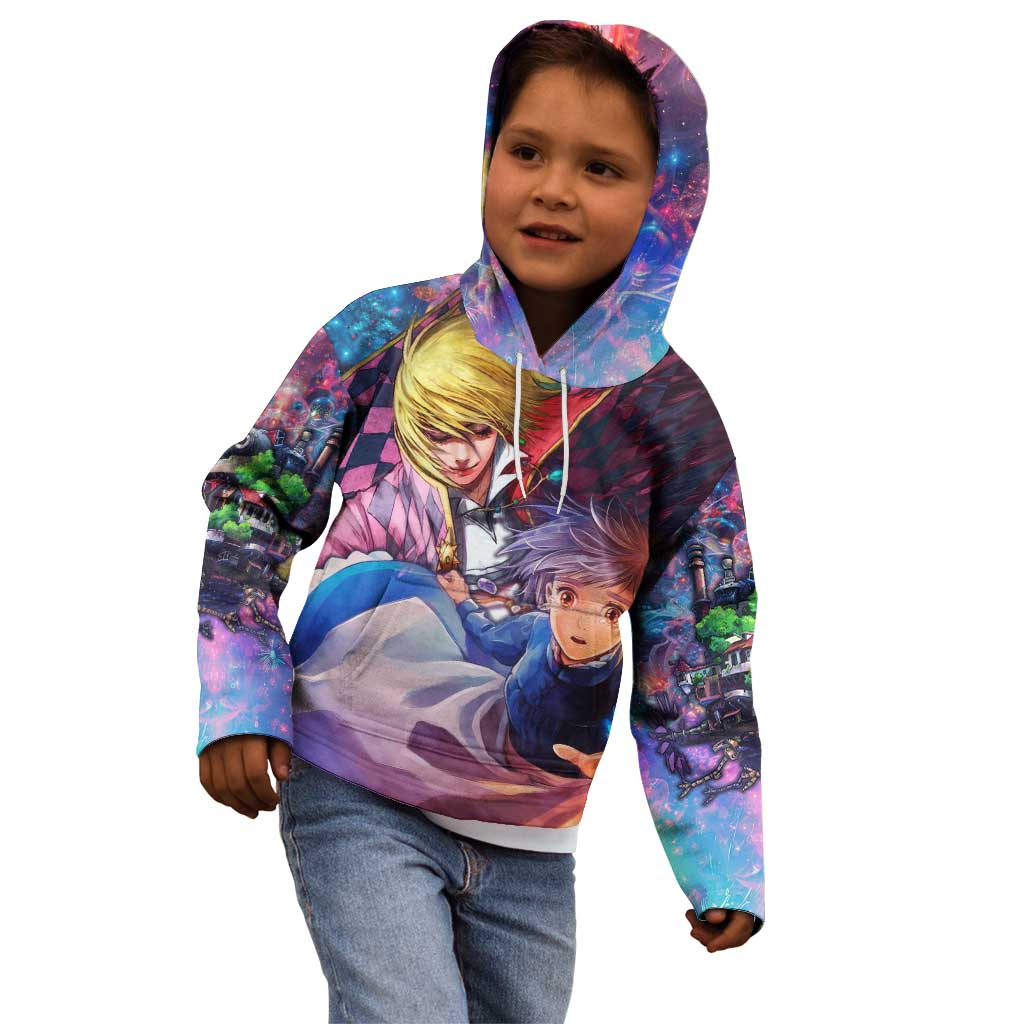 Trippy Howls Moving Castle Studio Ghibli Kid Hoodie Anime Mix With Trippy Style