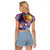 Trippy Howls Moving Castle Studio Ghibli Raglan Cropped T Shirt Anime Mix With Trippy Style