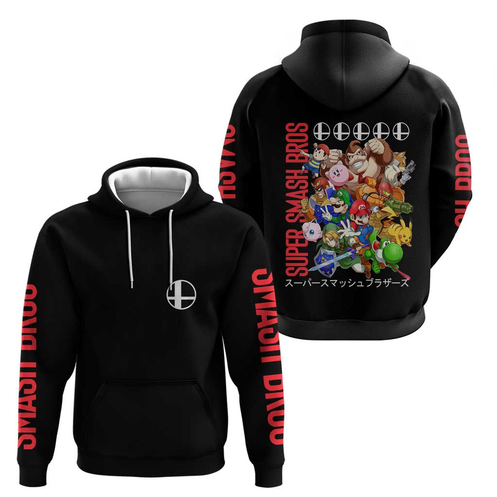 Super Smash Bros Hoodie Anime Style