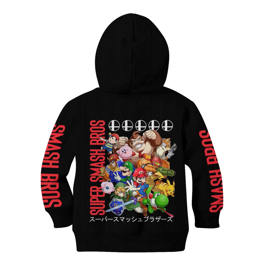 Super Smash Bros Kid Hoodie Anime Style