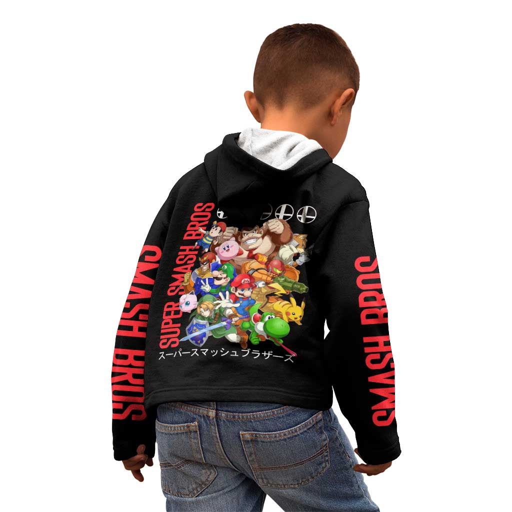 Super Smash Bros Kid Hoodie Anime Style