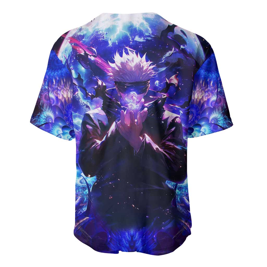 Trippy Gojo Satoru Jujutsu Kaisen Baseball Jersey Anime Style