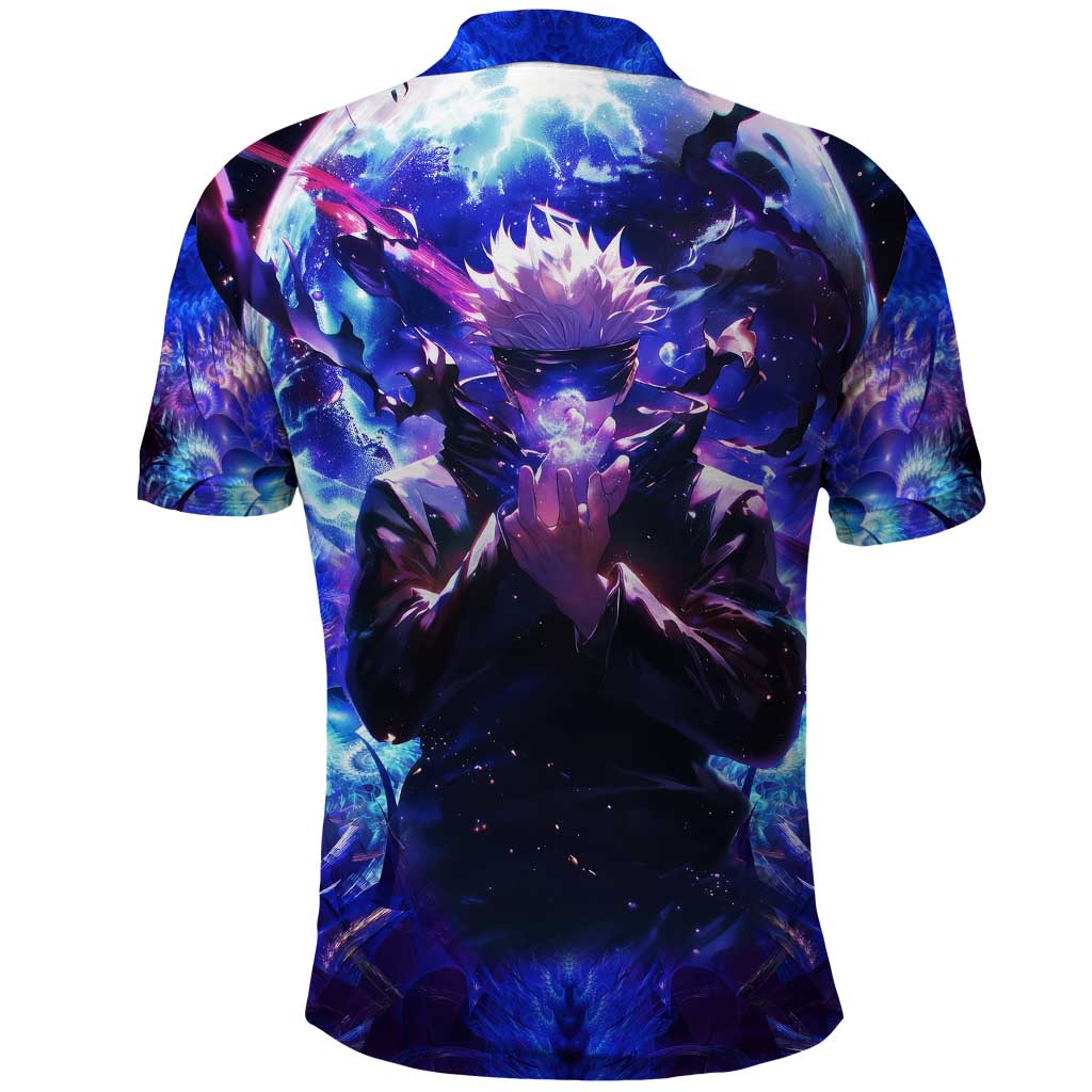 Trippy Gojo Satoru Jujutsu Kaisen Polo Shirt Anime Style