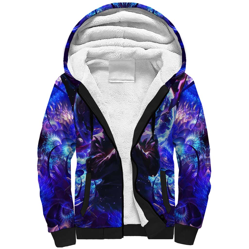 Trippy Gojo Satoru Jujutsu Kaisen Sherpa Hoodie Anime Style
