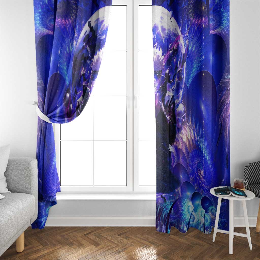 Trippy Gojo Satoru Jujutsu Kaisen Window Curtain Anime Style